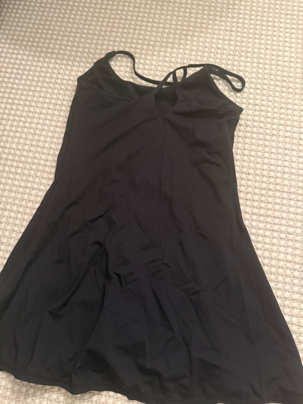 lululemon athletica Black Strappy Swim Dress with Crossback Detail